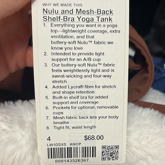 Lululemon Nulu and Mesh-Back Shelf-Bra Yoga Tank - Picture 5 of 5